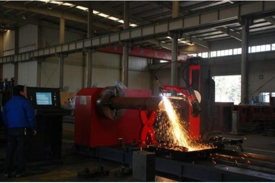 파이프 프로필 CNC 불꽃 절단 기계 60-600mm 산업용